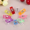 DIY Patchwork Job Foot Case Multicolor Plastic Clip Hemming Tools Sying Accessories Crafts Sy Clips 362 D3