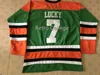 فريق Ceuf Ireland Ireland Lucky Hockey Jersey Luck of Irish Mens Embroidery Procited أي رقم وأسماء القمصان