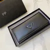 Nowe uchwyty na karty mody kawiorowa Kobieta mini projektant portfela Pure Kolor oryginalny skórzany pebble tekstura luksusowy czarny portfel z pudełkiem 253R