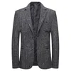 Mens Blazer Male Suit Oversized Fashion British Style Vintage 4Xl Male Coat Jacket Handsome and Elegant Gentleman Blazers 220514