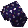 Laço de arco Chegando gravata de natal jacquard weave árvore de qualidade neve homem fetival tem tema de gravata para homens besteira de presente