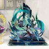 Keychains Genshin Impact Original Xiao Acrylic Figure Stand Blue Big Move Skill Speciale Effect Cool Keychain Cosplay 2022 Enek22