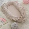 Slaapnest voor baby verwijderbaar bed wieg met kussen reizen box kinderbed baby peuter baby wieg matras