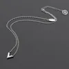 Hip hop trendy easy chic simple letter pendant extra long thin choker necklace Stainless Steel Gold silver rose filled love girls 236O