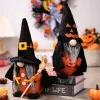 Supplência de festa Halloween Witches Gnomes Decorações Socretes de prateleiras artesanais de luxuoso elfo anão doméstico ornamentos domésticos