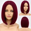 8 Färg Natural Daily Short Blonde Bob Women's Hair Cosplay Party Wig Wig