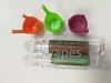 Packwälder leere Flaschen vor allgemeine Glasrohre mit farbenfrohen Silikonkappen Aufkleber Magnetische Geschenkboxverpackungskits