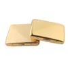 pipe New metal stainless steel flip smooth cigarette box gold and Silver 16 pieces in 20 compression giftr