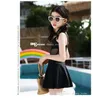 2022 big girls princess hollow out One-Pieces bathing suits fashion kids Spaghetti Strap swimsuit big children sleeveless ruffle Swimwear S2068