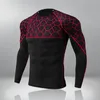 Men's T-Shirts Outdoor Mens Quick Dry Fitness Compression Long Sleeve Baselayer Body Under Shirt Tight Sports Gym Wear Top Mesh Trousers