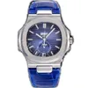 PPF Super Clone Men's Watch V3 5712 Lunar Phase PP240 Automatic Men's Watch Power Reserve D Blue Texture Sale