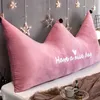 Princess Prince Crown Bed Cushion No Filler Soft Washable Velvet Sofa Kids Adults Headboard Floor Seat Throw Pillow 220615