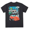 T-shirts T-shirts Galeries Depts Car 2023 Mode T-shirts Designer Tshirt Drive Thru Graffiti Peint Imprimer Lavé Hommes Femmes P9HT