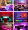 Tiras tiras de tira LED Light RGB Diodo Fita Bluetooth App Control Luzes de decoração da casa 2835 10m 15m 20mled desdobradas