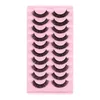 Newest Thick Curly Crisscross 3D False Eyelashes Set Soft Light Reusable Hand Made D Curved Fake Lashes Multilayer Eyelash Extensions Eyes Makeup