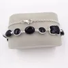 Autentisk 925 sterling silver halsband krage ny färg de plata con onix passar europeisk björnbjörn smycken gåva 615432590 memnon juveler