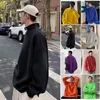 Erkek Hoodies Erkek Sweatshirts Logonuzu Özelleştirme Gençlik Sonbahar/Kış Yarım Yuvarlak Boyun Artı Kadife Gevşek Gevşek Uzun Kollu