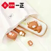 Learning Toys Kawaii Anime Cartoon Lazy Animals Squishy Large Capacity Pencil Case Cute Korean Stationery Organizer Pouch School Gift T220829