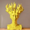 Man Head Ceramic Vashe Decor Home Film Film Figur