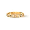 خاتم Coco Diamond Plaid للرجال والنساء Ins New CH22EL Mirror Goldlated Diamond Band Band Rings Highs Jewelry Gift6916768