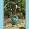 Plantadores pots suprimentos de jardim pátio gramado planta home 60l-500l de grande capacidade saco reutilizável lixo de saco de folhas pode lixo dobrável