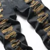 Plusieurs trous coupe ajustée jean 2022 nouvelle mode décontracté déchiré Denim pantalon détruit effiloché crayon pantalon Hip Hop Streetwear