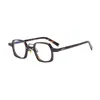Sonnenbrillenrahmen Modedesigner Klassische Schildpatt Japanische kleine Box Handgefertigte Platte Retro Brillengestell Herren und