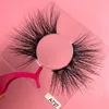 1 par 30mm Full Strip Lashes Partihandel CrissCross Long Mink Eyelashes Reusable False Eyelashes Volymförlängning