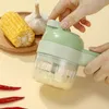 Electric Tool Garlic Chopper USB Charging Ginger Masher Machine Sturdy Durable Chili Vegetable Crusher Kitchen sliceable