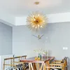 Pendantlampor nordiska loftkonst maskrosdesign ljuskrona kreativ strålning sfär kaffe restaurang bar led upphängning ljus fixturespenda