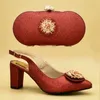 Dress Shoes Latest African And Bag Set For Party Italian Nigerian Women Wedding Shoe In