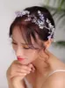 Headpieces Bohe Bruidal Hair Accessories Purple Crystal Headband Handmade Women Band Wedding Hairstyle Jewelry Heades