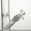 Bong en verre 12 pouces bongs conduite d'eau narguilés avec bol à tige inférieure de 3 pouces bongs épais joint femelle barboteur de 18MM