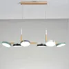 Lampes suspendues Moderne Nordique En Bois En Bois Designer Lampe Lustres Pour El Salon ChambrePendant