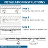 الولايات المتحدة الأمريكية 4FT LED Tube Tube Light for Garage 60W 6000K Cool White D Shape No T8 T8 متكامل للتثبيت السقف تحت إضاءة برودة الطابق السفلي للخزانة