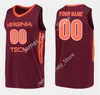 2022 NCAA Custom Stitched Virginia Tech Hokies Basketball Jersey 4 Nickeil Alexander-Walker 5 Justin Robinson 10 Jonathan Kabongo 13 Ahmed Hill Chris Clarke Jerseys