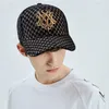 Unisex Haftowane czapki baseballowe Drapback Square Patch Data Kapelusz Męskie zwierzę gospodarskie Trucker Moda Joker 220318