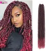 Freetres Water Wave Crochet Hair для бабочек с замками 24 -дюймовые синтетические плетеное плетено