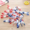 24 PCS Hooks Household Essentials Clothespins Non slip Windproof Laundry Clip Photo Paper Clips for Underwear Socks Drying 20220611 D3