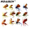 12PcsSet Insects Flies Fly Fishing Lures Bait High Carbon Steel Hook Fish Tackle With Super Sharpened Crank Hook Perfect Decoy 220726