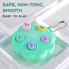 kawaii whack a mole keychain Simple Dimple fidget board portable antistress decompression toys for children 220629