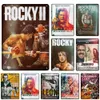 Metal Painting 8090s Classic Movie Tin Sign Rocky Metal Poster Vintage Wall Art Targa per Bar Cinema Pub Club Man Cave Decor Personalizzabile