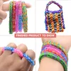 4500pcs Rubber Bands DIY Weaving Tool Box Creative Set Elastic Silicone Bracelet Kit Kids Toys for Children Gift Making 220608