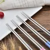 Reusable Chopstick Metal Chinese Chopstick with Plastic Wheat Straw Handle 4 Colors