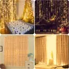 Strings 3x3m 3x2m 3x1m Fairy Curtain Light LED USB Garland String Lights For Room Home Bedroom Window Holiday Christmas Party DecorationLED