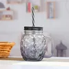 Wholesale 16oz 500ml Colorful Crystal Diamond Glass Other Drinkware Drinking Cup with Cap Straws by sea BBB15449