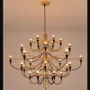 Lampes suspendues Gino Sarfatti 2097 Lustre pour salon chambre à coucher moderne décor à la maison en acier inoxydable lustres suspendus