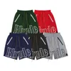 Fashion brand designer shorts Rhude Black Zipper Reflective Brand Shorts Drawstring Casual Capris