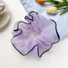 Негабаритные Scranchies Organza Elastic Hair Band Женская хвостовика для хвостика для хвости