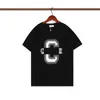 Heren t-shirts Designer Mens T-shirt Zomerontwerper Mode brief afdrukt Top voor mannen Dames Korte mouw T-stuk nek Katel T Tees Liefhebbers Zwart rood wit 8QFM